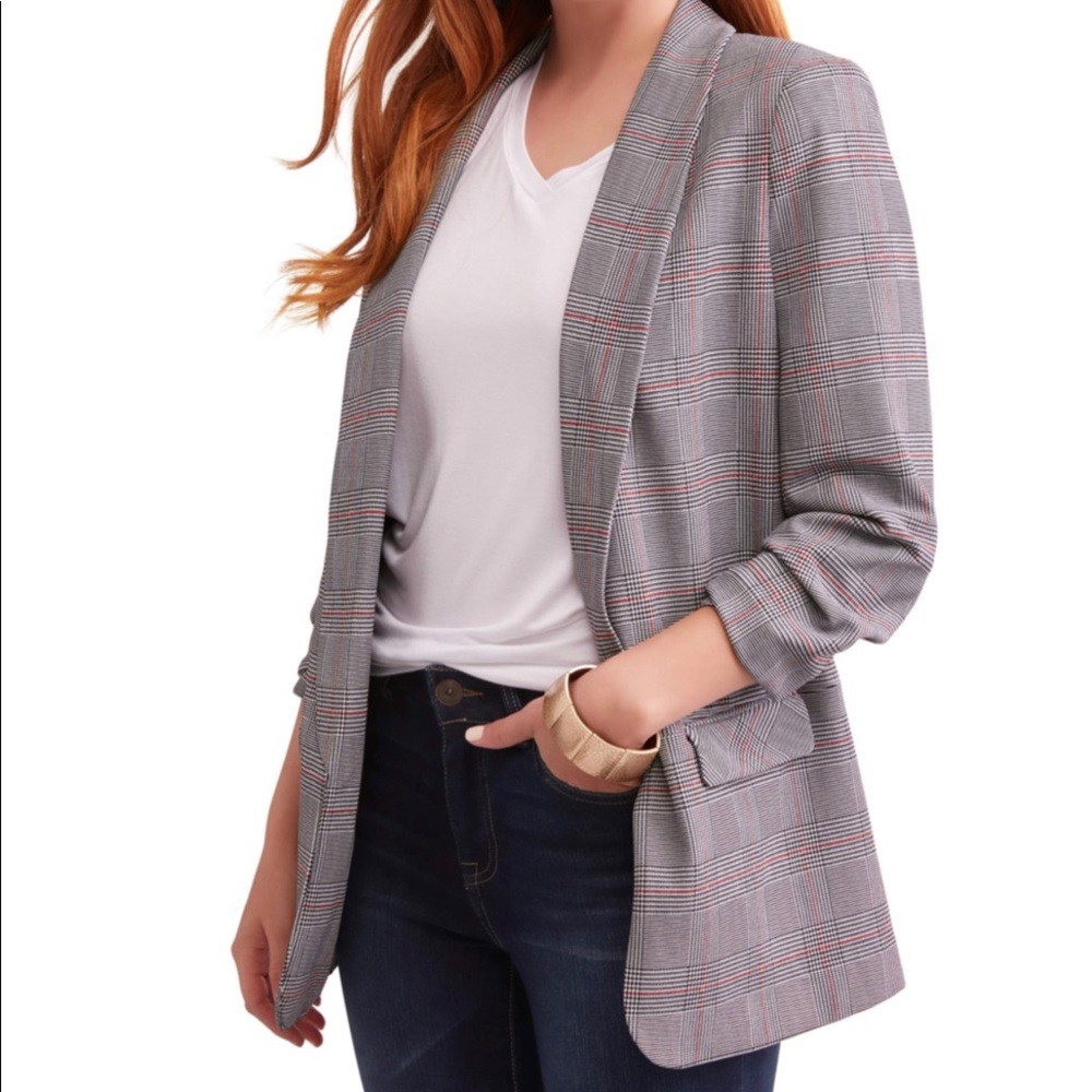 Plaid Boyfriend Blazer size XL (16-18)